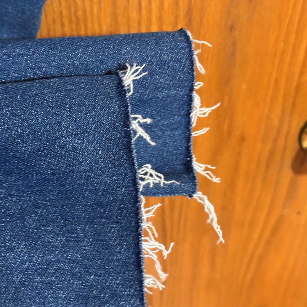 Kancan‎ women’s jeans sz 29 raw hem distressed high rise - Picture 5 of 9